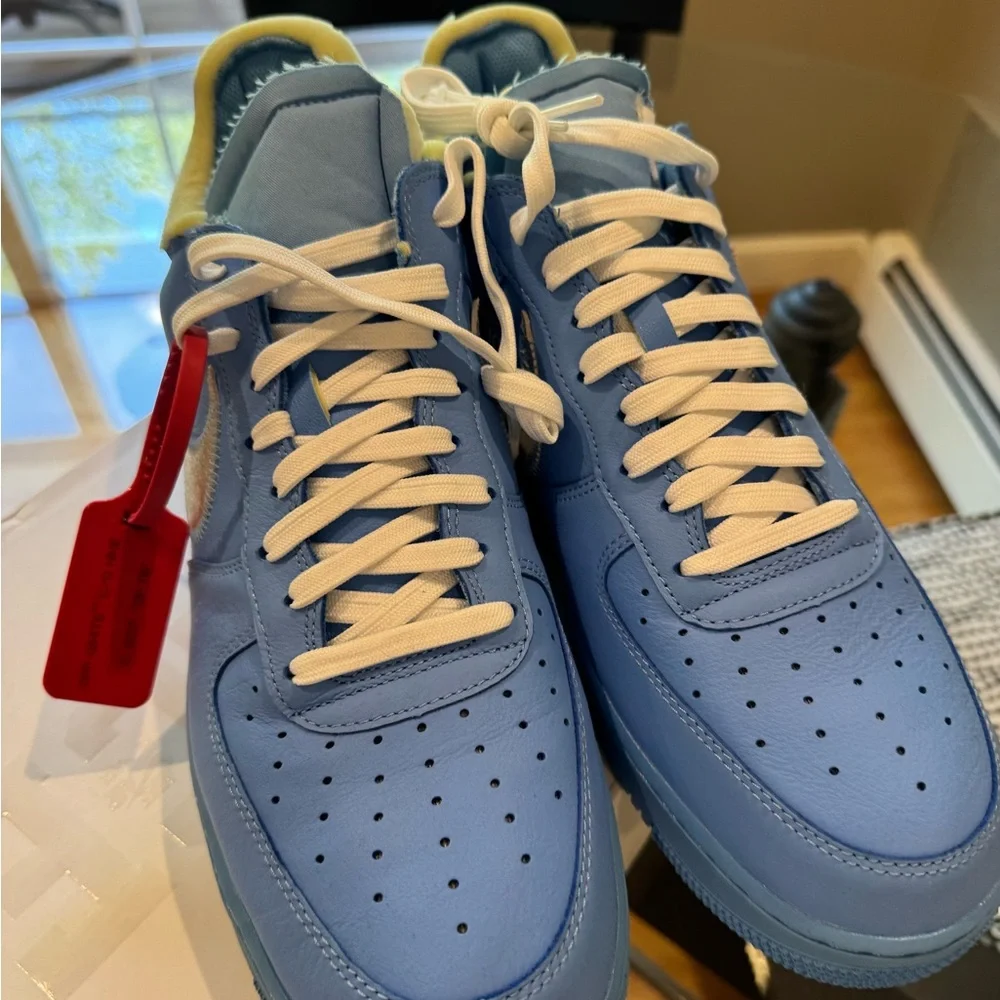Nike Air Force 1 low Off White University Blue - Picture 7 of 13